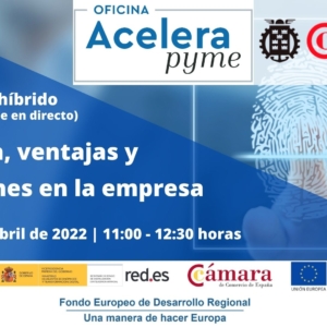 Seminario | Biometría, ventajas y aplicaciones en la empresa | Oficina Acelera Pyme | Cámara de Comercio de Murcia