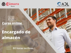 Curso online | Encargado de almacén | Cámara de Comercio de Murcia