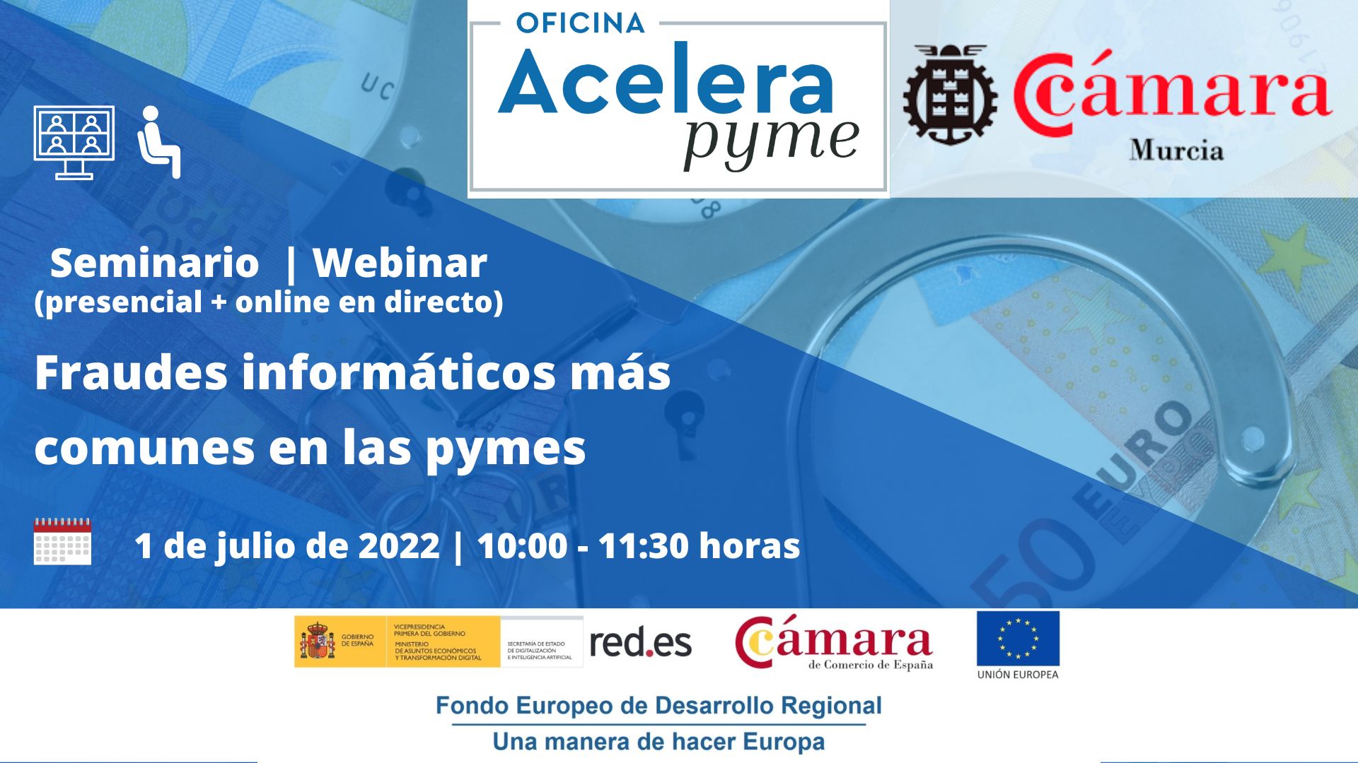 Fraudes informáticos más comunes en las pymes | Seminario | Cámara de Comercio de Murcia