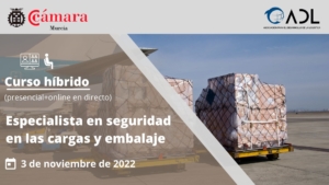 Curso | Especialista en seguridad y cargas en el embalaje | Cámara de Comercio de Murcia | ADL logística
