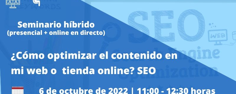 Seminario Webinar | Cómo optimizar el contenido de mi web o tienda online | Cámara de Comercio de Murcia