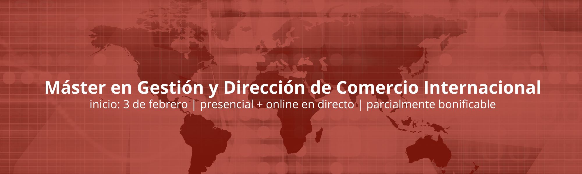 Máster en Gestión y Dirección de Comercio Internacional | Cámara de Comercio de Murcia