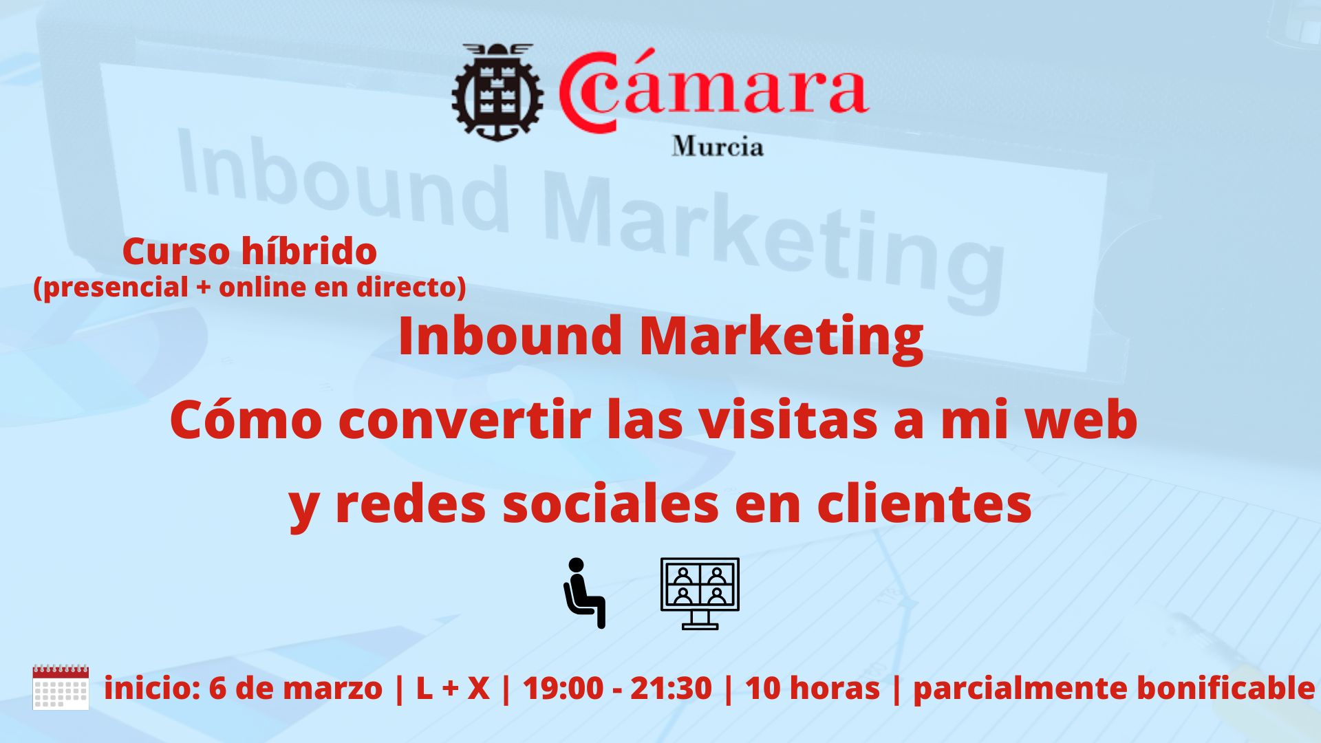 Curso | Inbound Marketing | Cámara de Comercio de Murcia