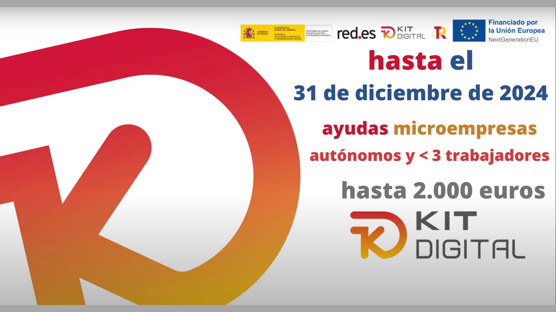 Ampliación plazo | Programa Kit Digital | Oficina Acelera Pyme | Cámara de Comercio de Murcia | autónomos y hasta 3 trabajadores