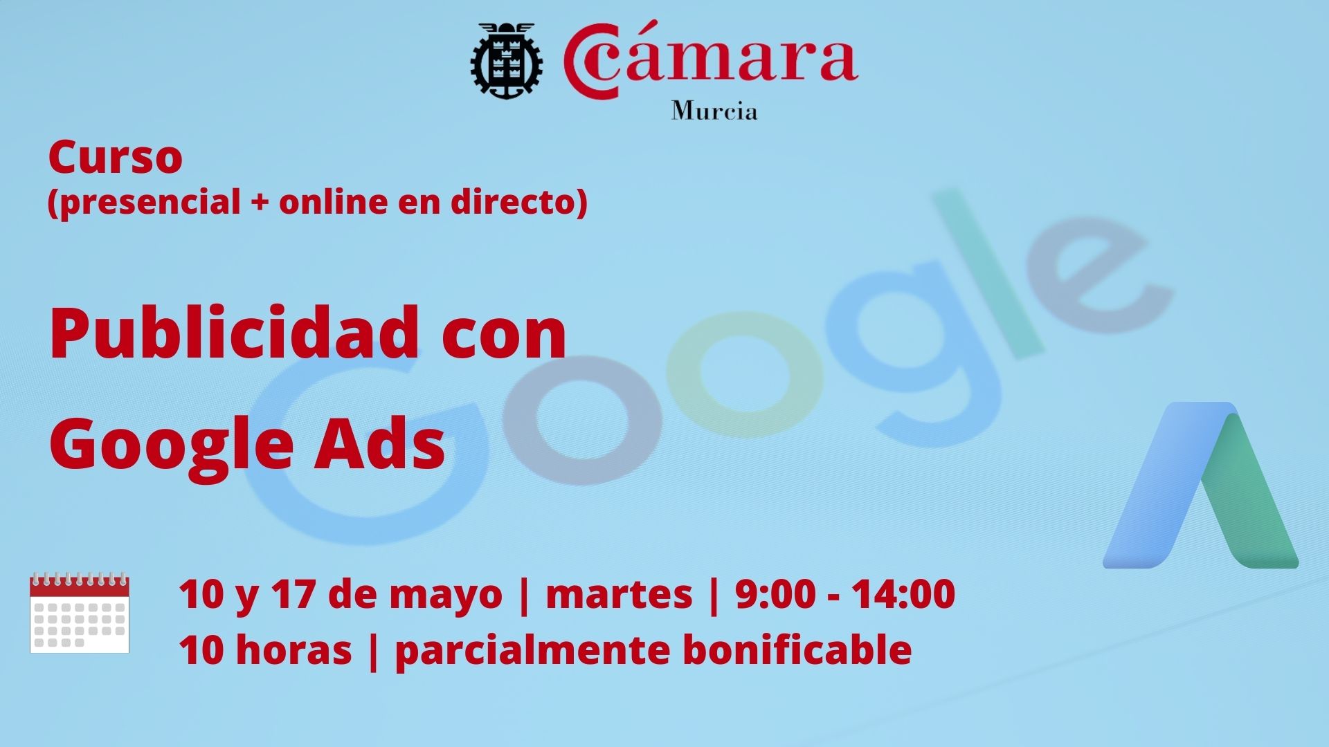 Curso online + presencial en directo | Publicidad con Google Ads