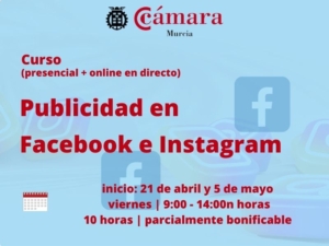 curso | Publicidad en Facebook e Instagram (SEM) | Cámara de Comercio de Murcia