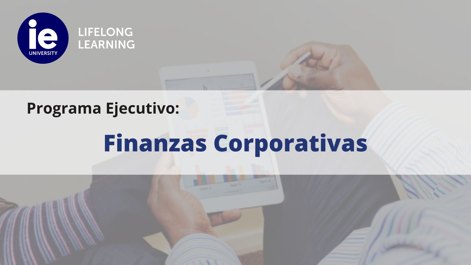 Finanzas Corporativas | Programa Ejecutivo | IE Business School | Cámara de Comercio de Murcia