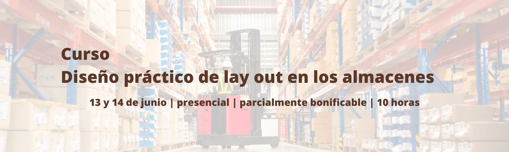 curso | almacenes | diseño práctico de lay out en los almacenes | Cámara de Comercio de Murcia | ADL Logística