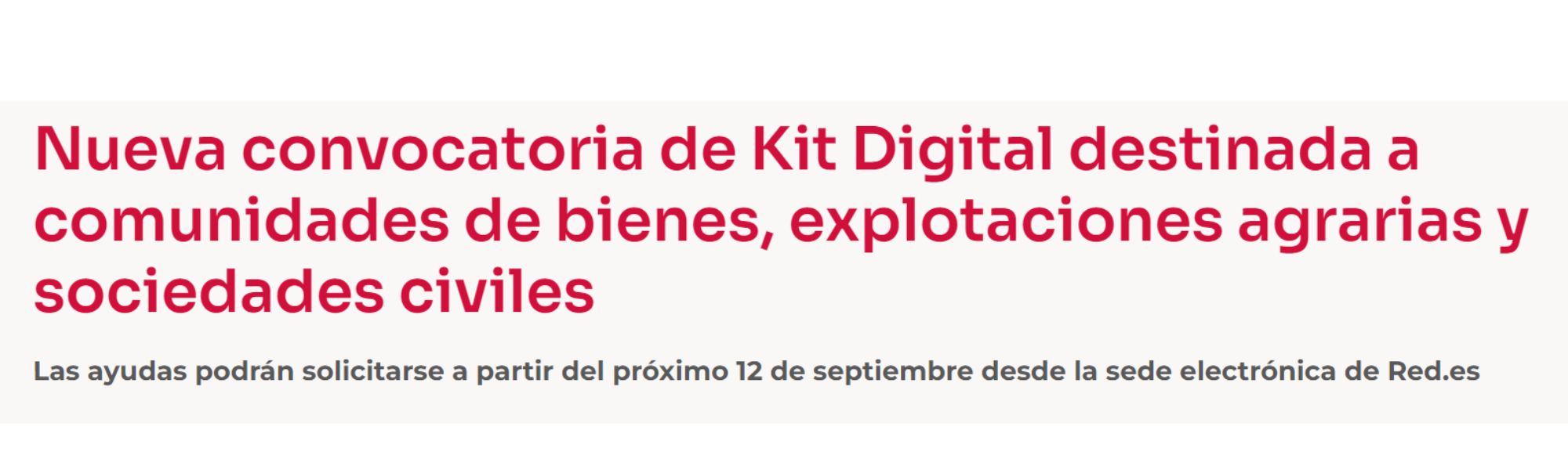 Kit Digital | Programa de Ayudas | Convocatoria para Comunidades de Bienes | Cámara de Comercio de Murcia | Oficina Acelera Pyme