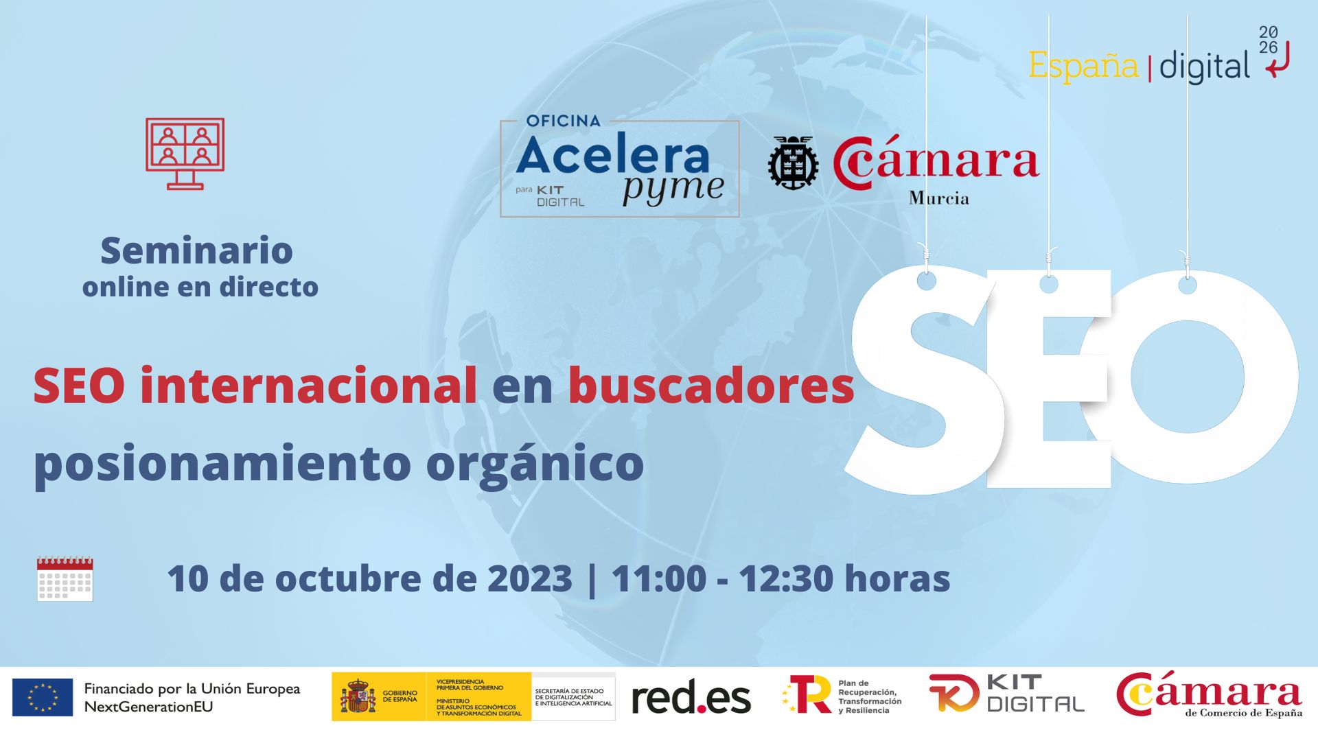 Oficina Acelera Pyme | Seminario | SEO internacional en buscadores | posicionamiento orgánico