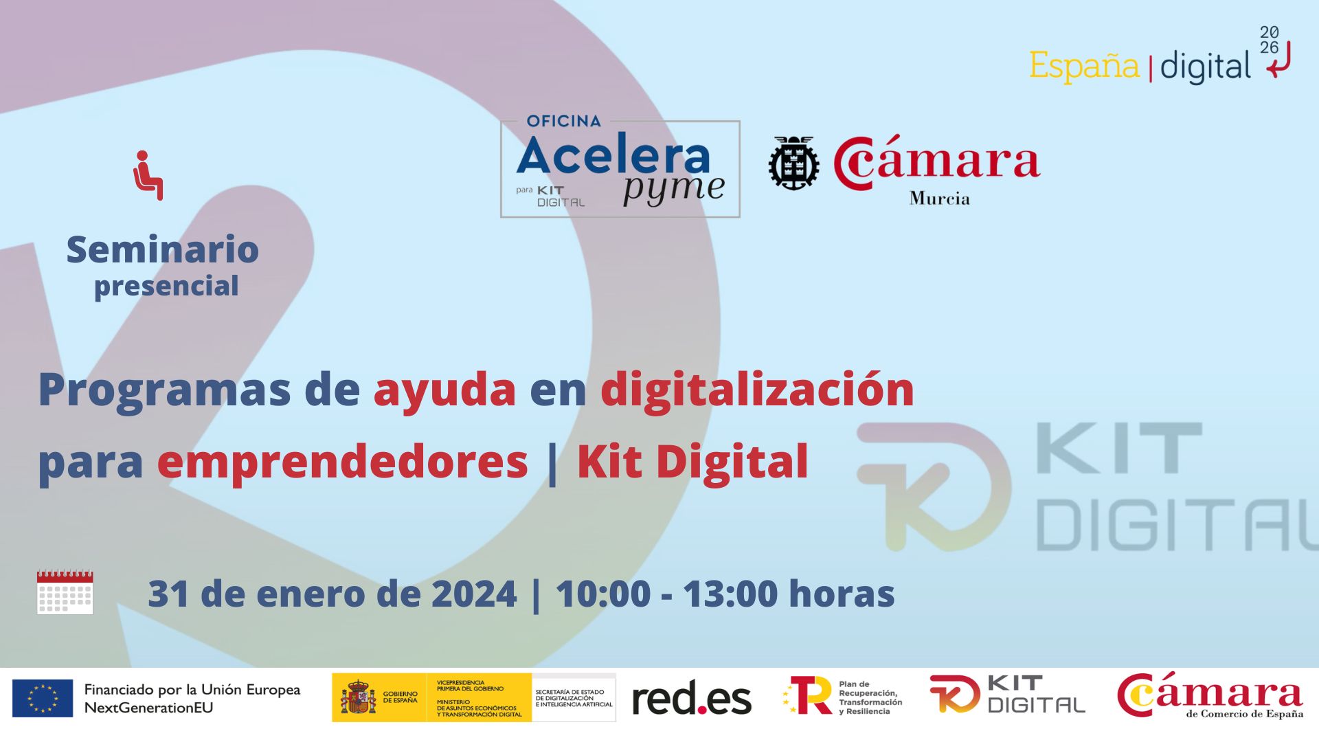 Oficina Acelera Pyme | Seminario | Programas de ayudas en digitalización para emprendedores 2024