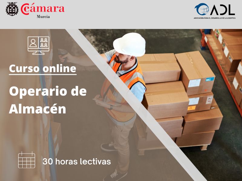 Curso online operario de almacén | Cámara de Comercio de Murcia