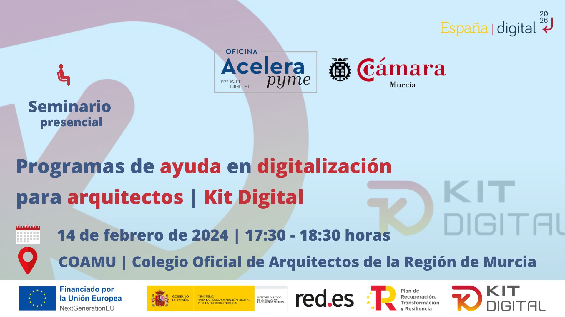 Oficina Acelera Pyme | Seminario | Programas de ayudas en digitalización para arquitectos