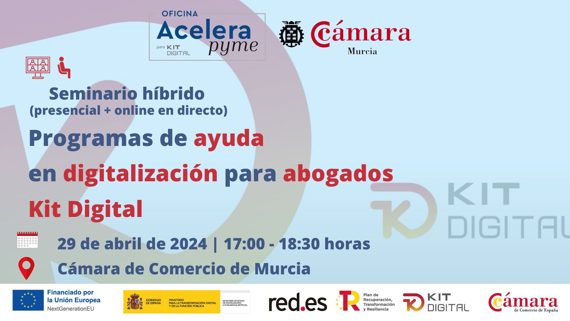 Programa de ayudas en digitalización para abogados| Oficina Acelera Pyme | Cámara de Comercio de Murcia | Andres Caballero