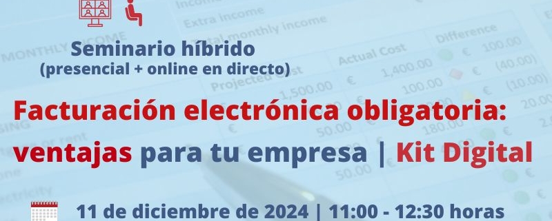 Seminario | Factura electrónica | Cámara de Comercio de Murcia | Oficina Acelera Pyme