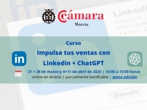 curso | Impulsa tus ventas en Linkedin con ChatGPT | Cámara de Comercio de Murcia | Sexta edición