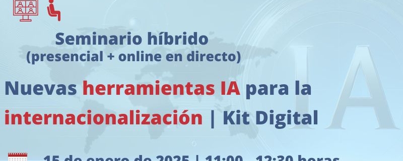 seminario+webinar \ Inteligencia Artificial para optimizar tus ventas internacionales | Oficina Acelera Pyme | Cámara de Comercio de Murcia