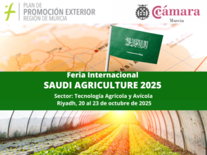 Participación en la feria Saudi Agriculture del 20 al 23 de octubre de 2025