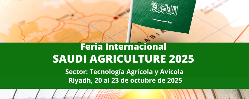 Participación en la feria Saudi Agriculture del 20 al 23 de octubre de 2025