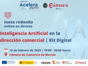 webinar | mesa redonda | Inteligencia Artificial en la Dirección Comercial | Oficina Acelera Pyme