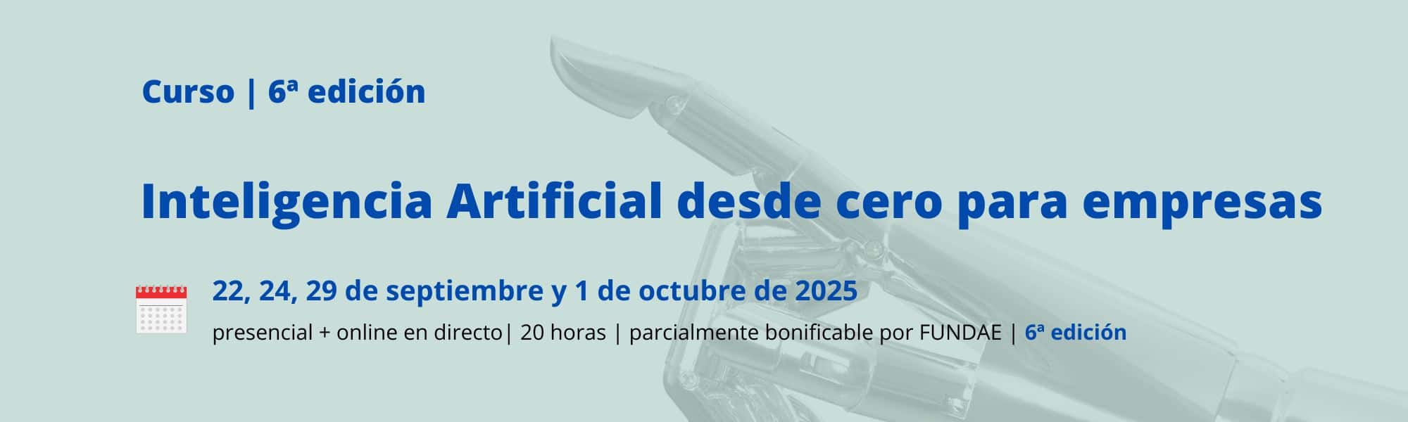 curso | presencial + online en directo | inteligencia artificial desde cero para empresas | Cámara de Comercio de Murcia | Formación Ejecutiva