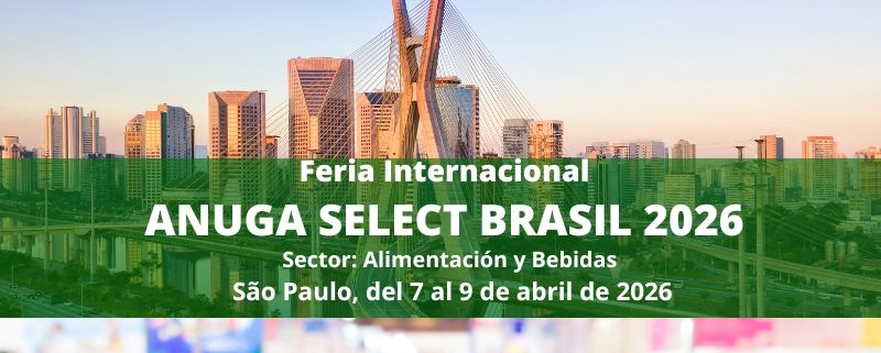 Convocatoria para participación en la feria Anuga Food Select Brasil 2026. Cámara de Murcia