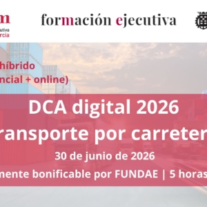 curso | DCA digital | Documento de Control Administrativo para el transporte por carretera | Cámara de Comercio de Murcia | Formación Ejecutiva